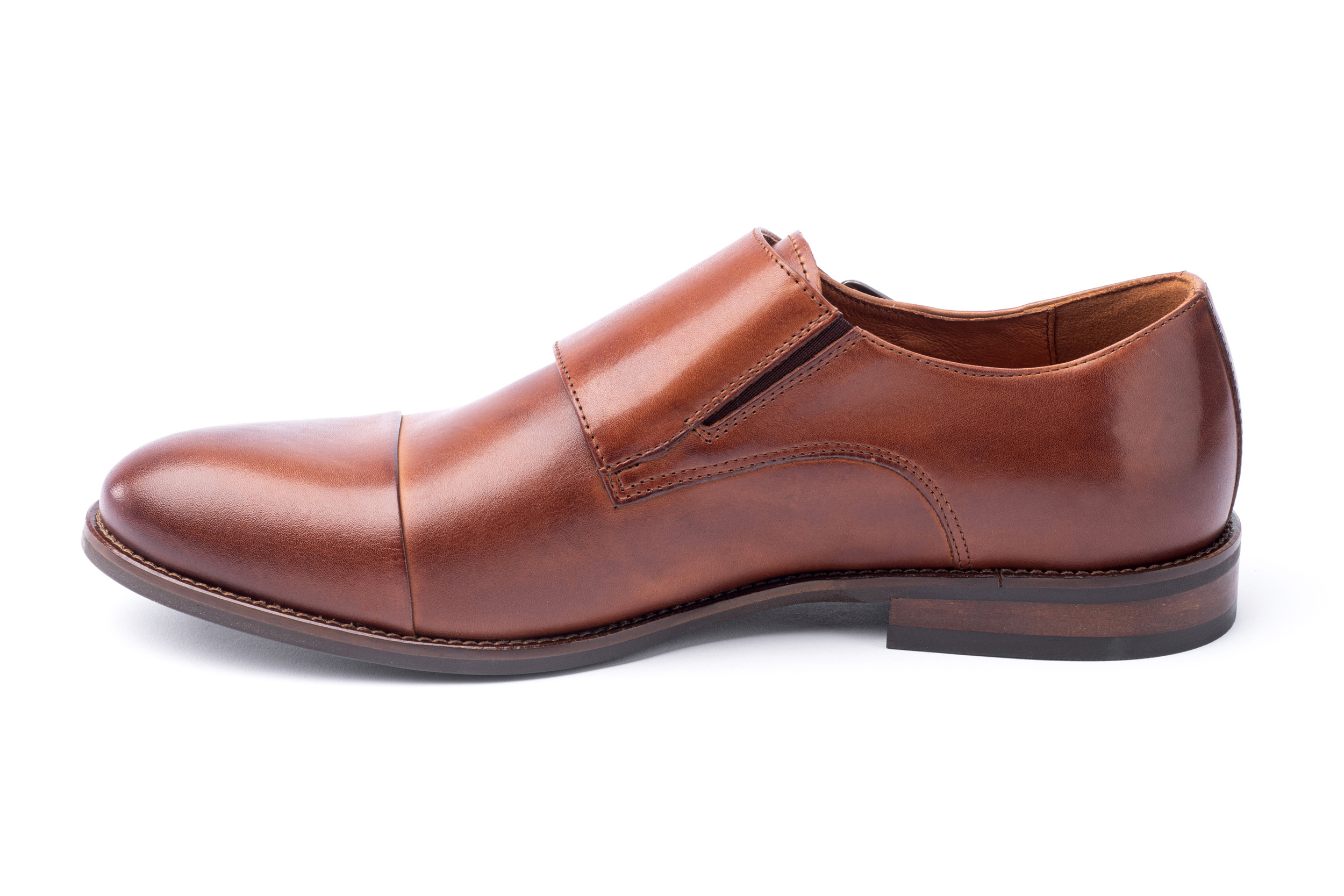Buty skórzane typu Monk (605) - obrazek 2