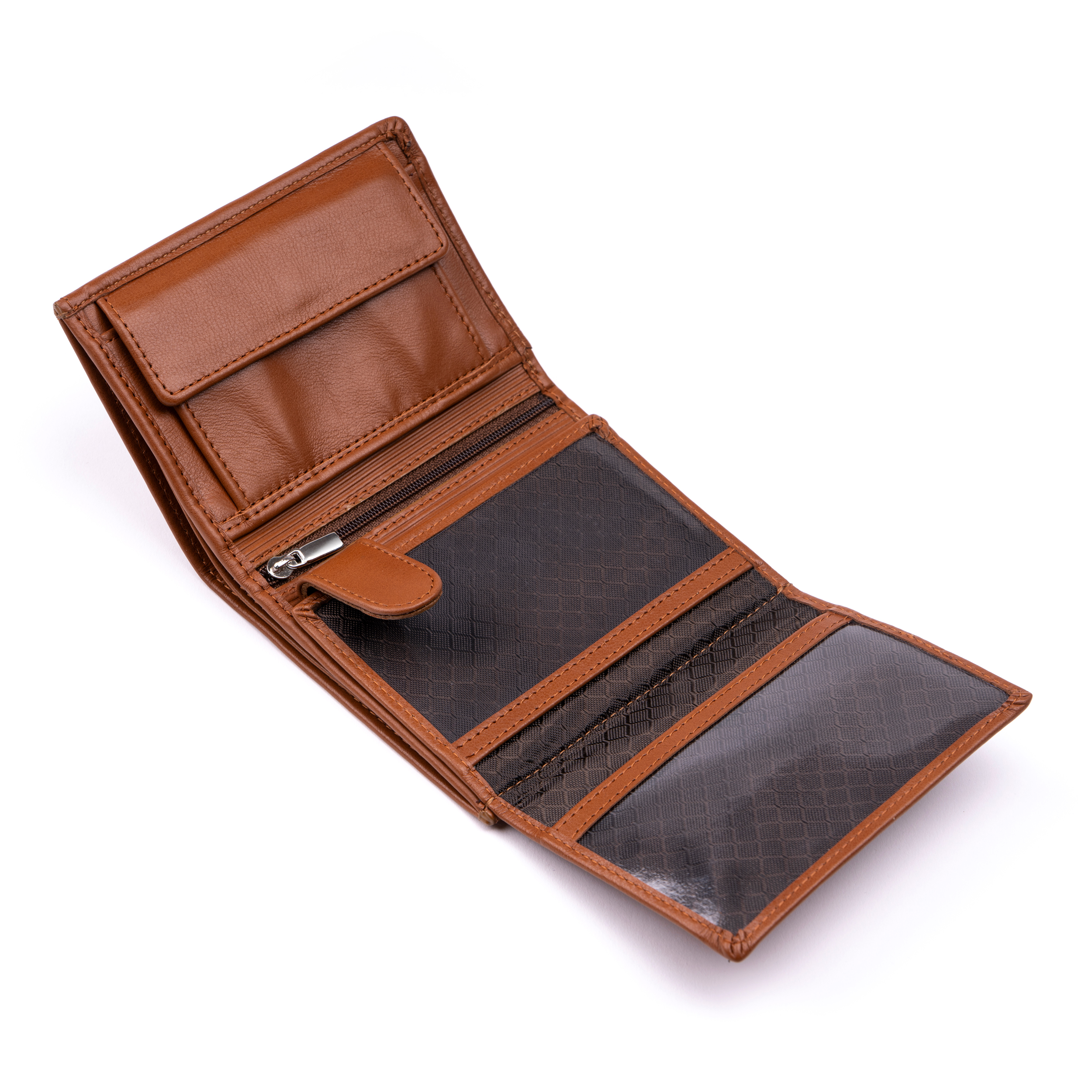 Portfel skórzany camel (P40/A) - obrazek 2